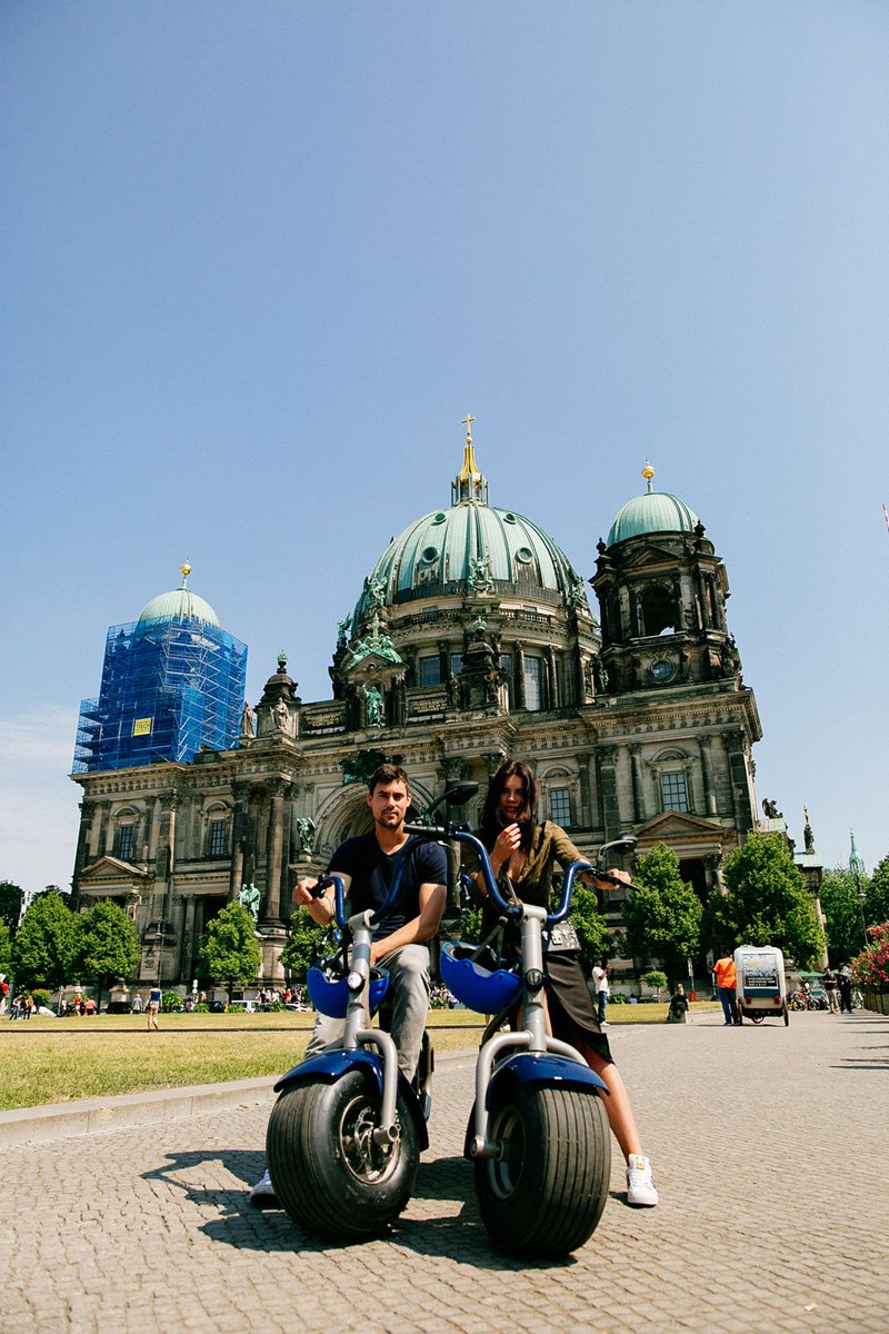 Riders in front of Berlin Cathedral